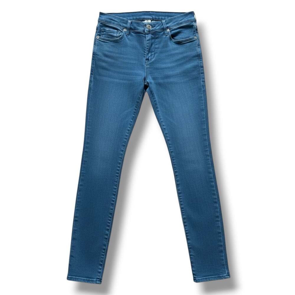 True Religion Halle Mid Rise Super Skinny Jeans True Blue Womens Size 26